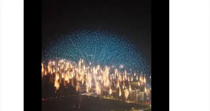 瀏陽無人機煙花秀破世界紀錄 馬斯克轉發引外網驚嘆