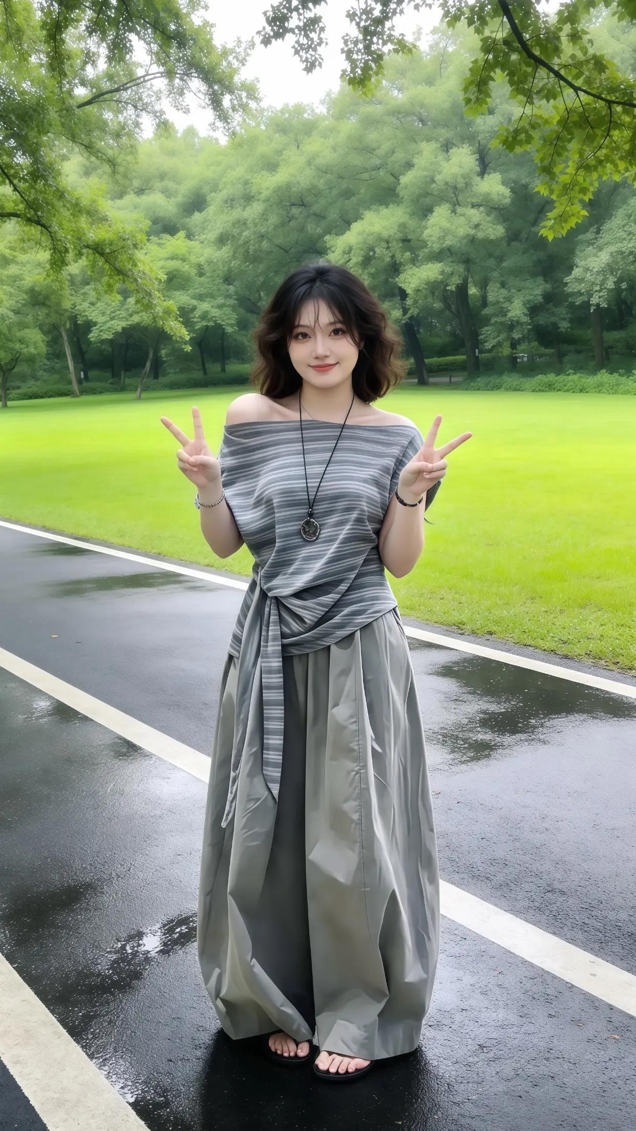 女生不费力的夏季穿搭 户外长裙穿搭 情绪系穿搭 夏日松弛感穿搭 雨季出片
