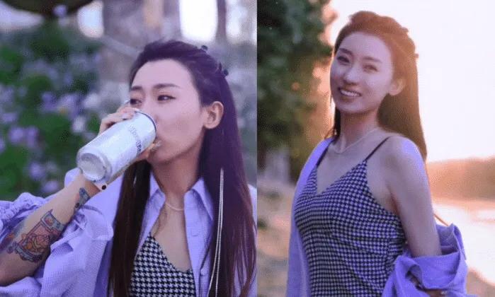 这纹身加这大门牙，张丹峰到底是怎么想的？除了年轻，这女的各方面都差了洪欣好几个档