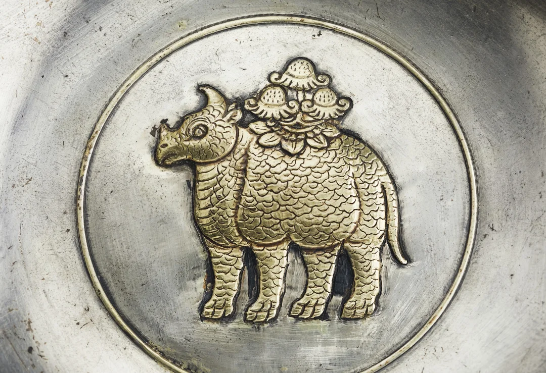 唐代 犀牛银盘