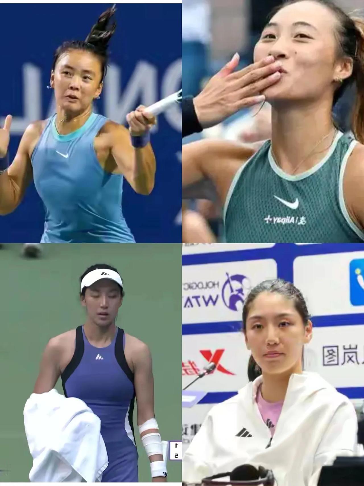 网球届8大中国金花一览；

1；郑钦文22岁，身高1.78米🇨🇳；

2；王