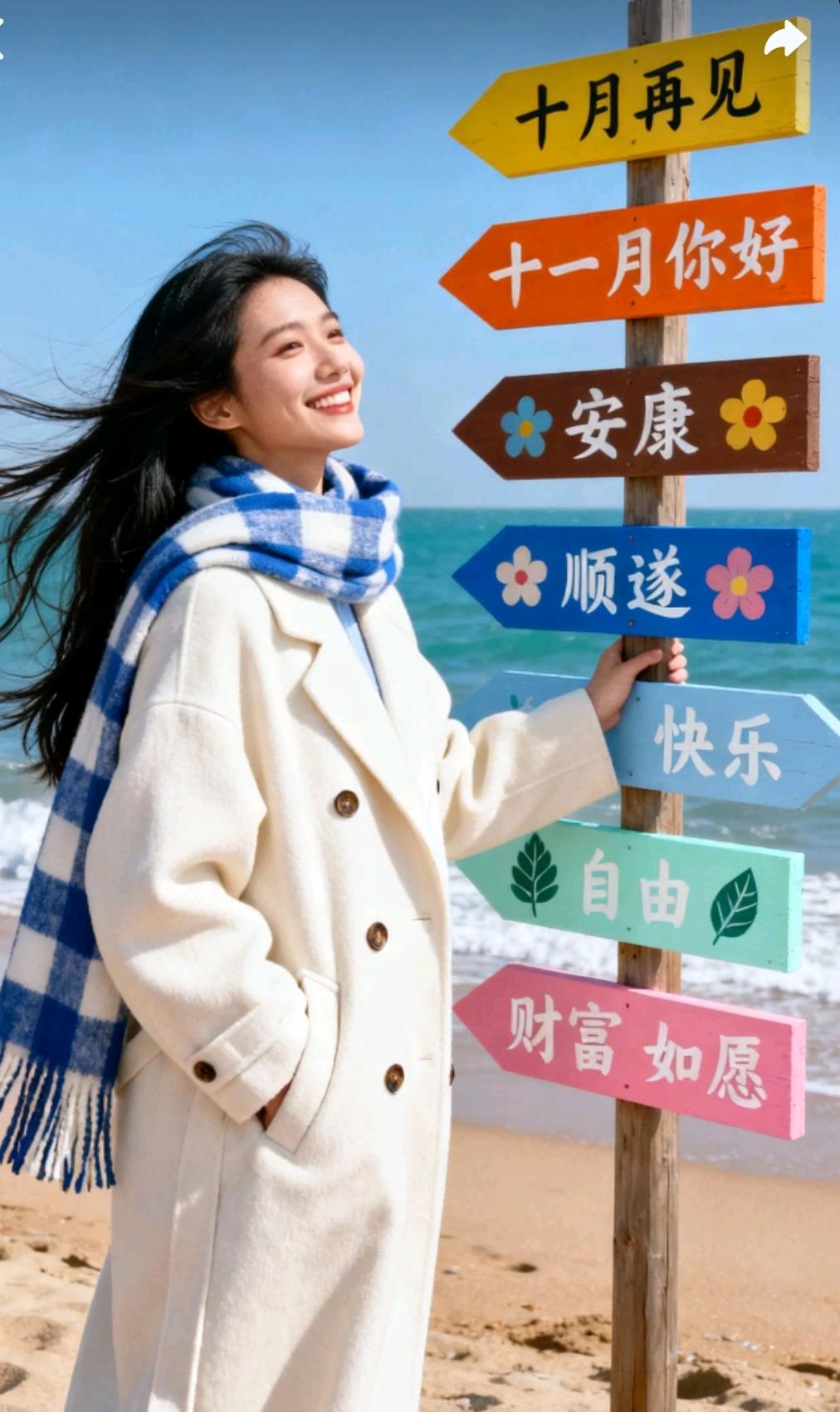 十一月已经驾到，
你准备好了吗，
不管昨天多么的不开心，
日历又掀开新的一页，