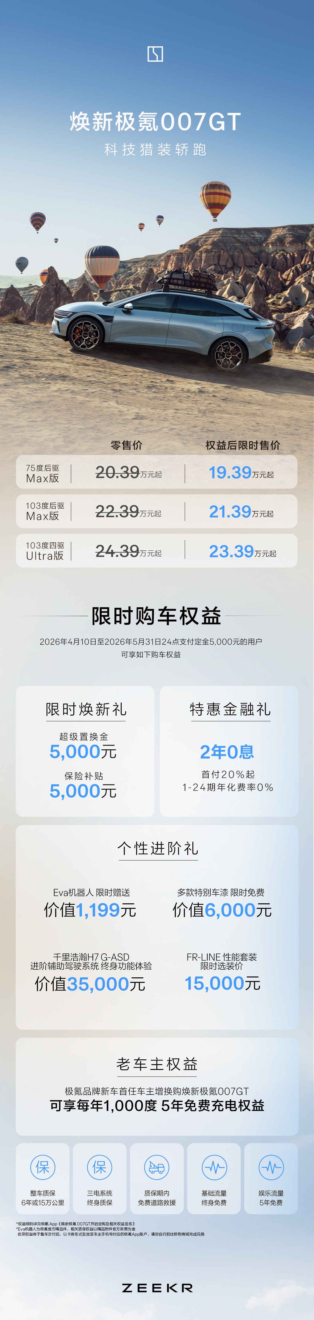 极氪更强7系更强GT今晚极氪007系列上市的好低调，但是价格给的确实有诚意！以往