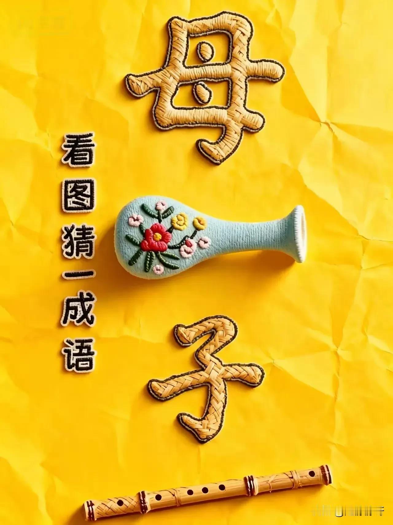 我觉得这个成语是母子平安，不接受反驳！