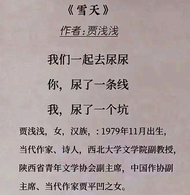 贾浅浅，这样说的，当代作家，诗人。