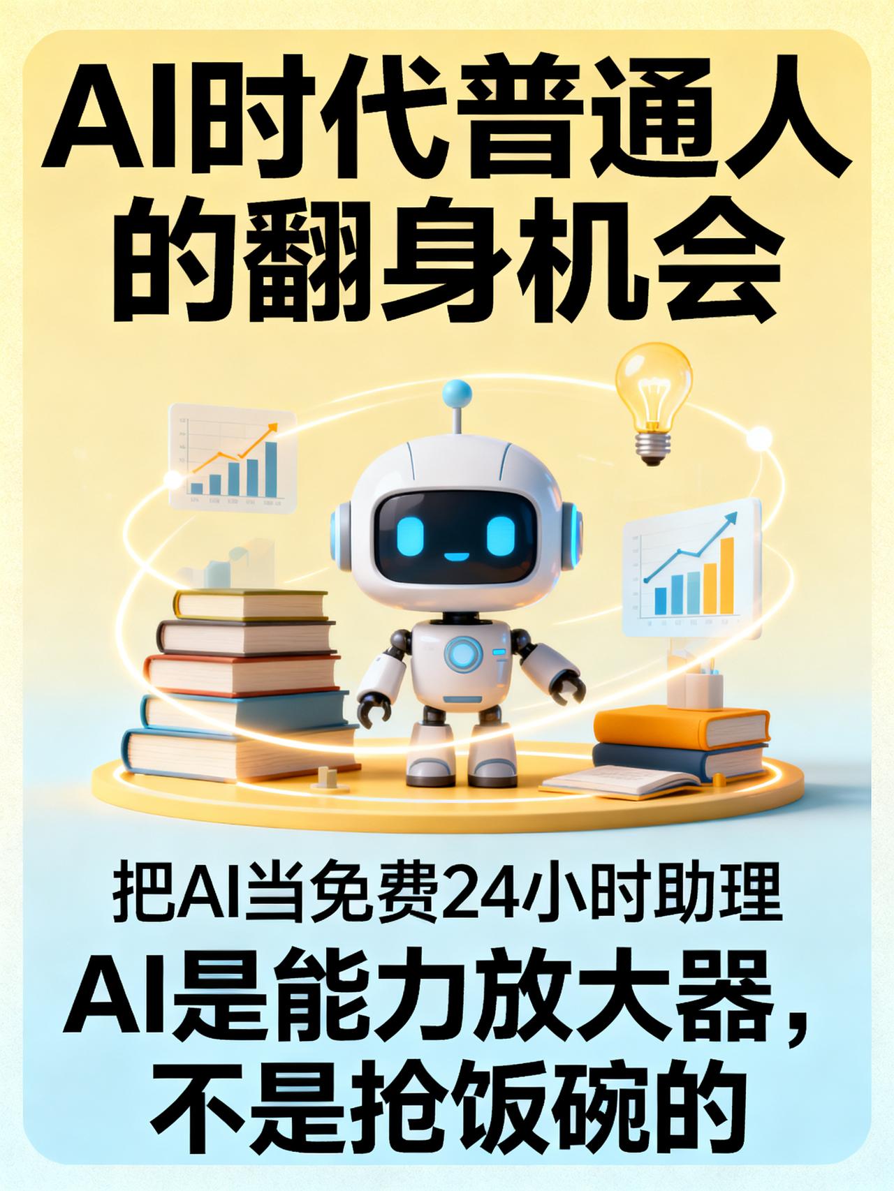 AI时代，没背景没资源的普通人，翻身机会来了
藏在AI时代里绝大多数人还没反应过