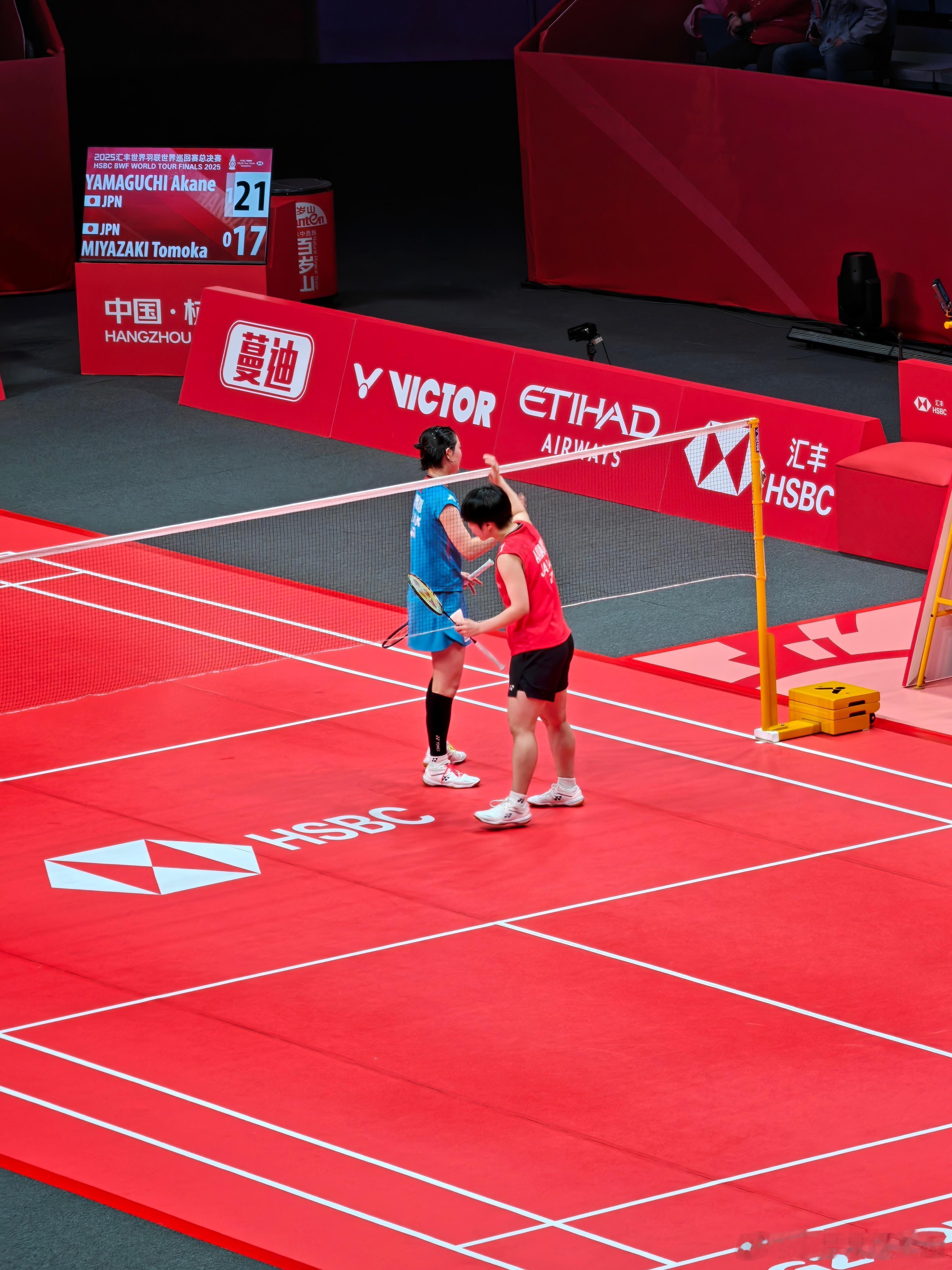 山口茜🇯🇵 21-14、21-17 🇯🇵宫崎友花决胜杭州胜利在握 202