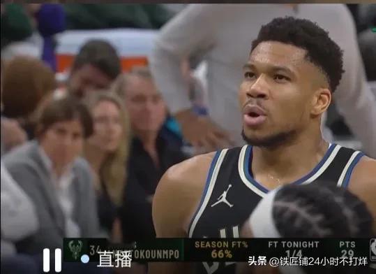 字母哥关键时刻2罚不中，雄鹿队不敌无詹姆斯湖人，真可笑！
