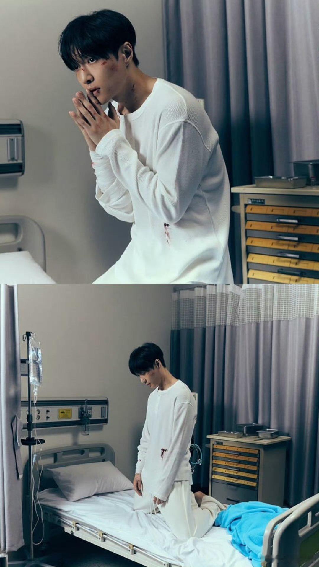 张艺兴就这样闯入病娇赛道 谁能想到张艺兴走病娇风这么适配！素白衫上的血痕超戳人，