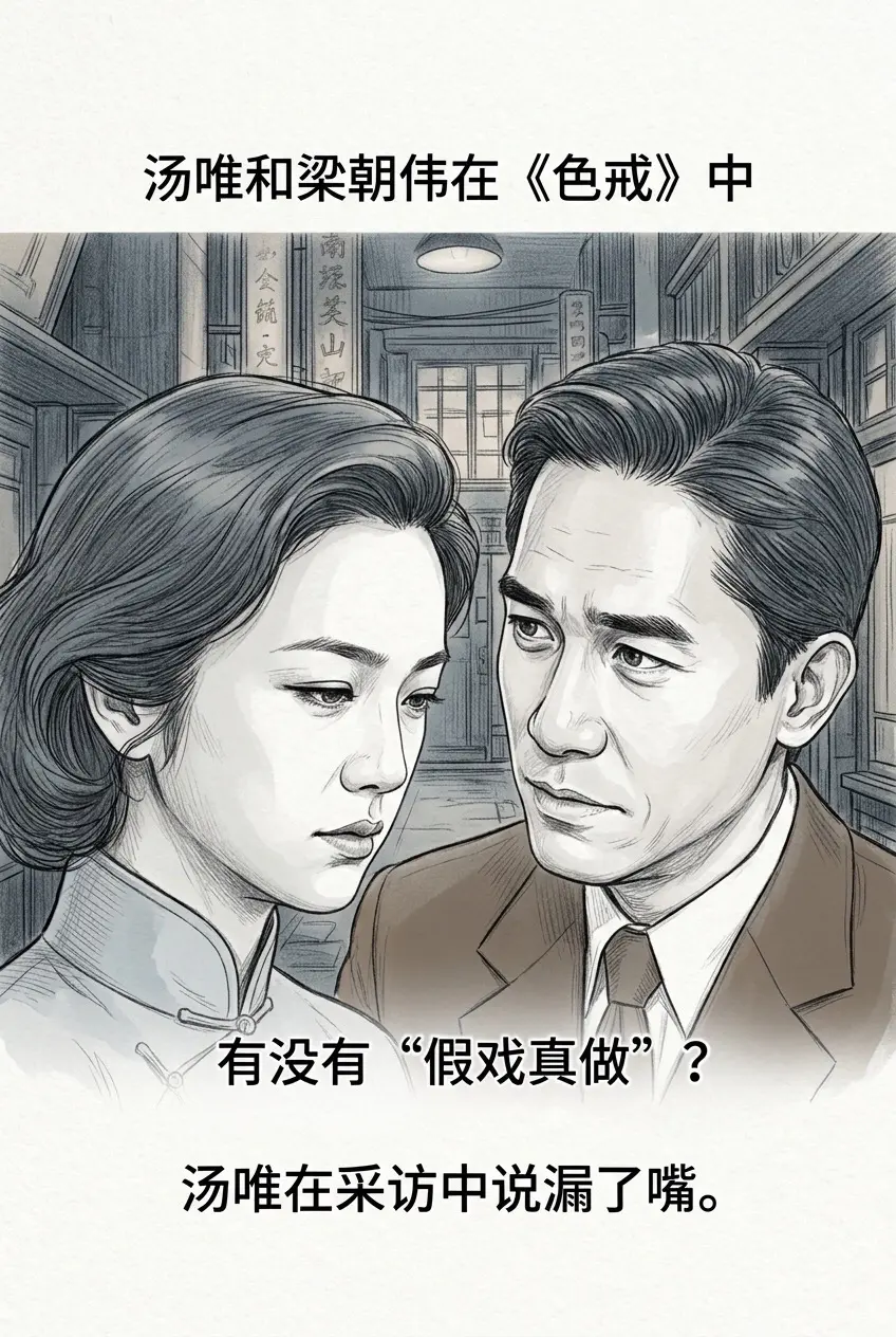 汤唯和梁朝伟在《色戒》中有没有“假戏真做。？汤唯在采访中说漏了嘴