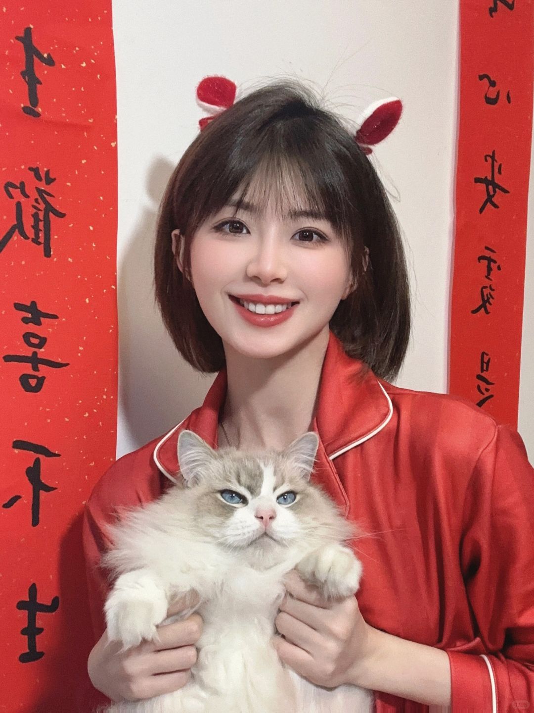 新年宅家拍照🧧快点学起来发新年照啦！！