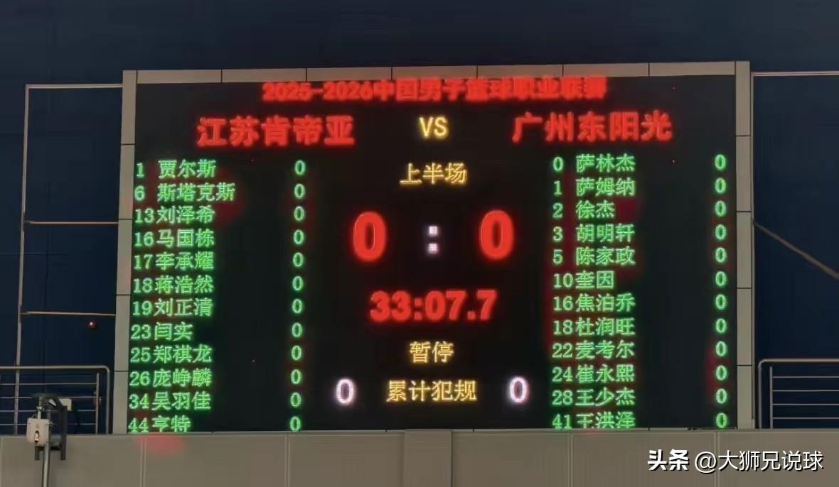 今晚广东大战江苏的12人大名单出炉，从广东这个阵容来看，估计是球队目前最强的阵容
