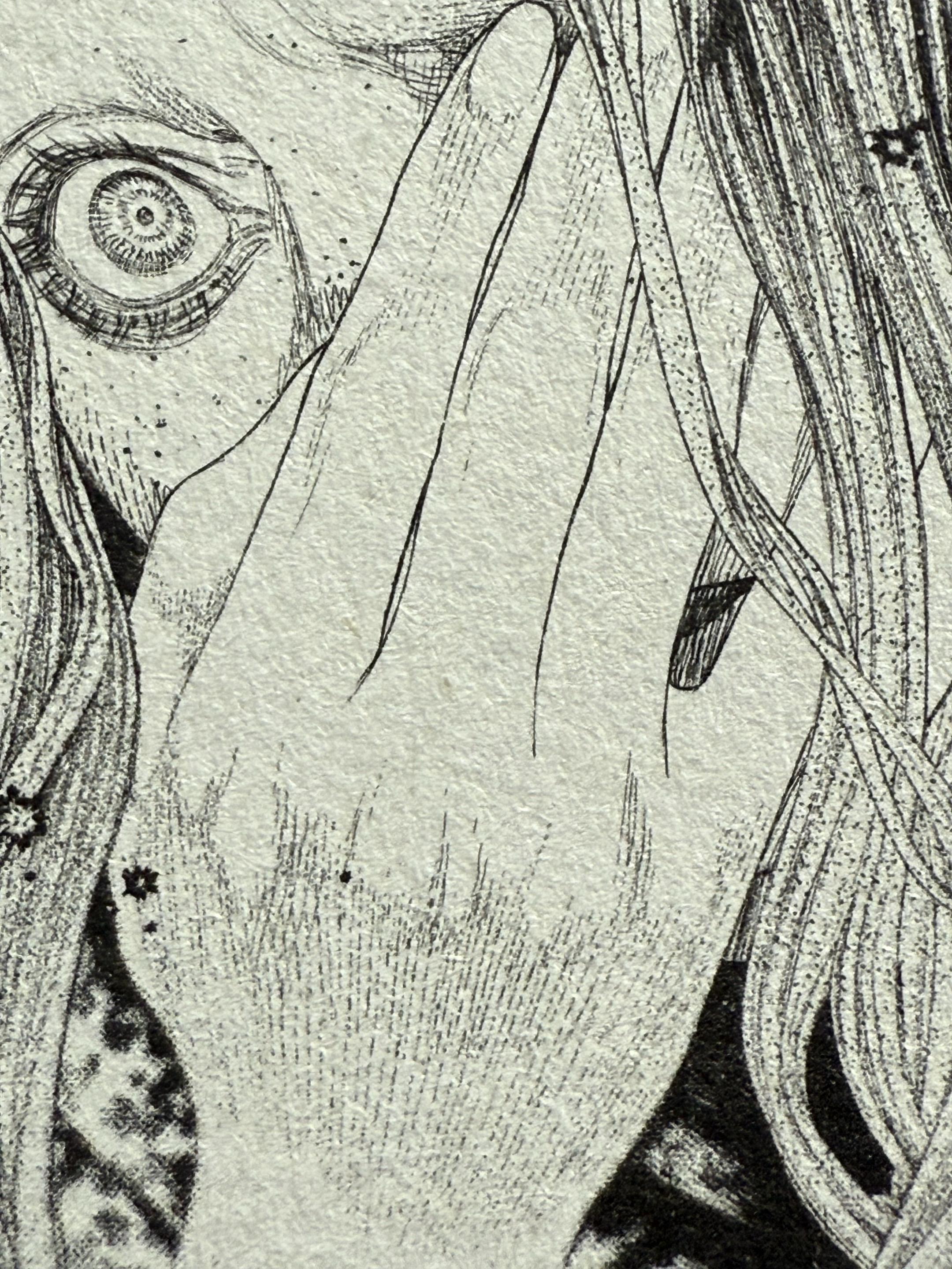 坂本真一对手的刻画。不论什么画风，都在做概括取舍