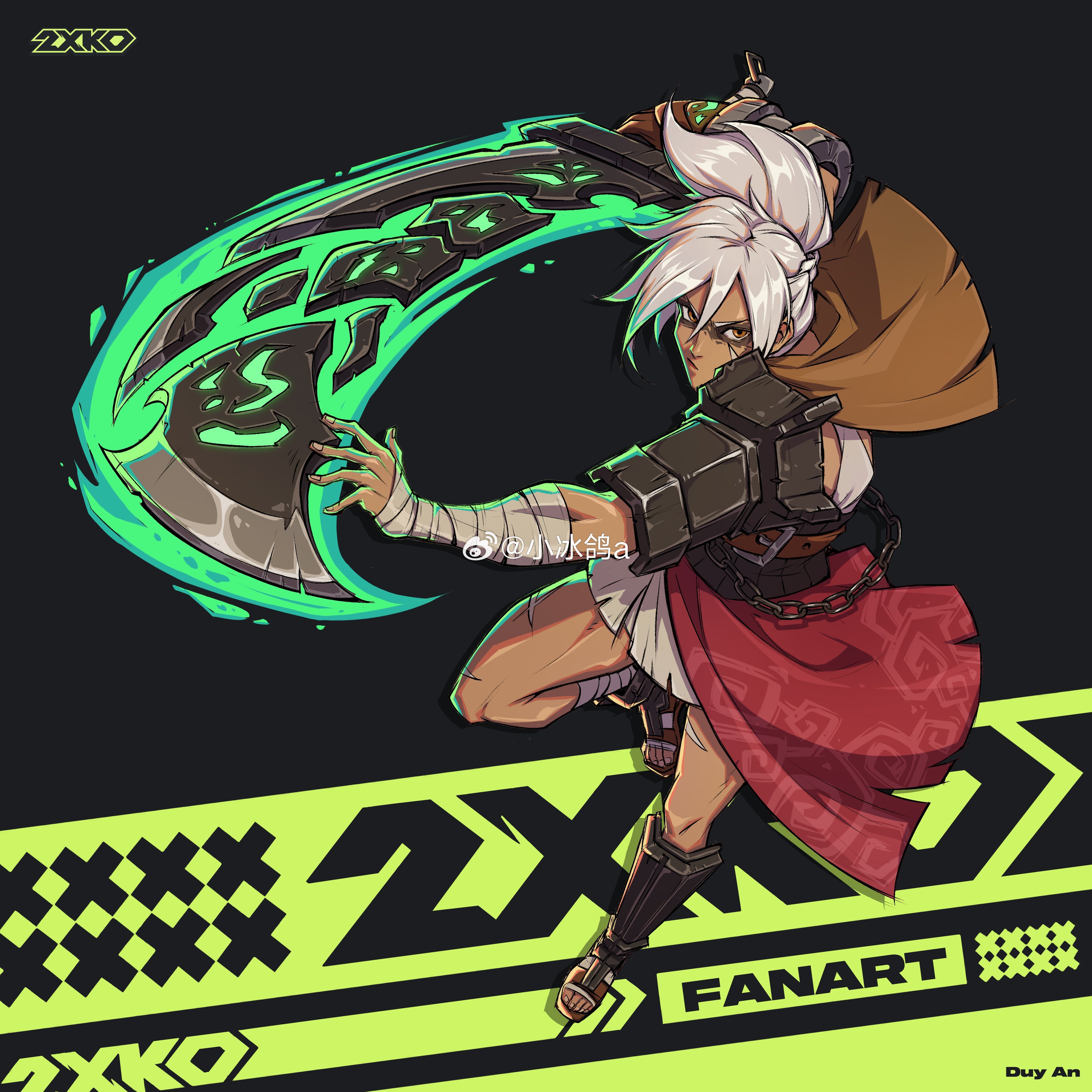 拳头格斗游戏《2XKO》锐雯同人（cr:Lambsplash）英雄联盟
