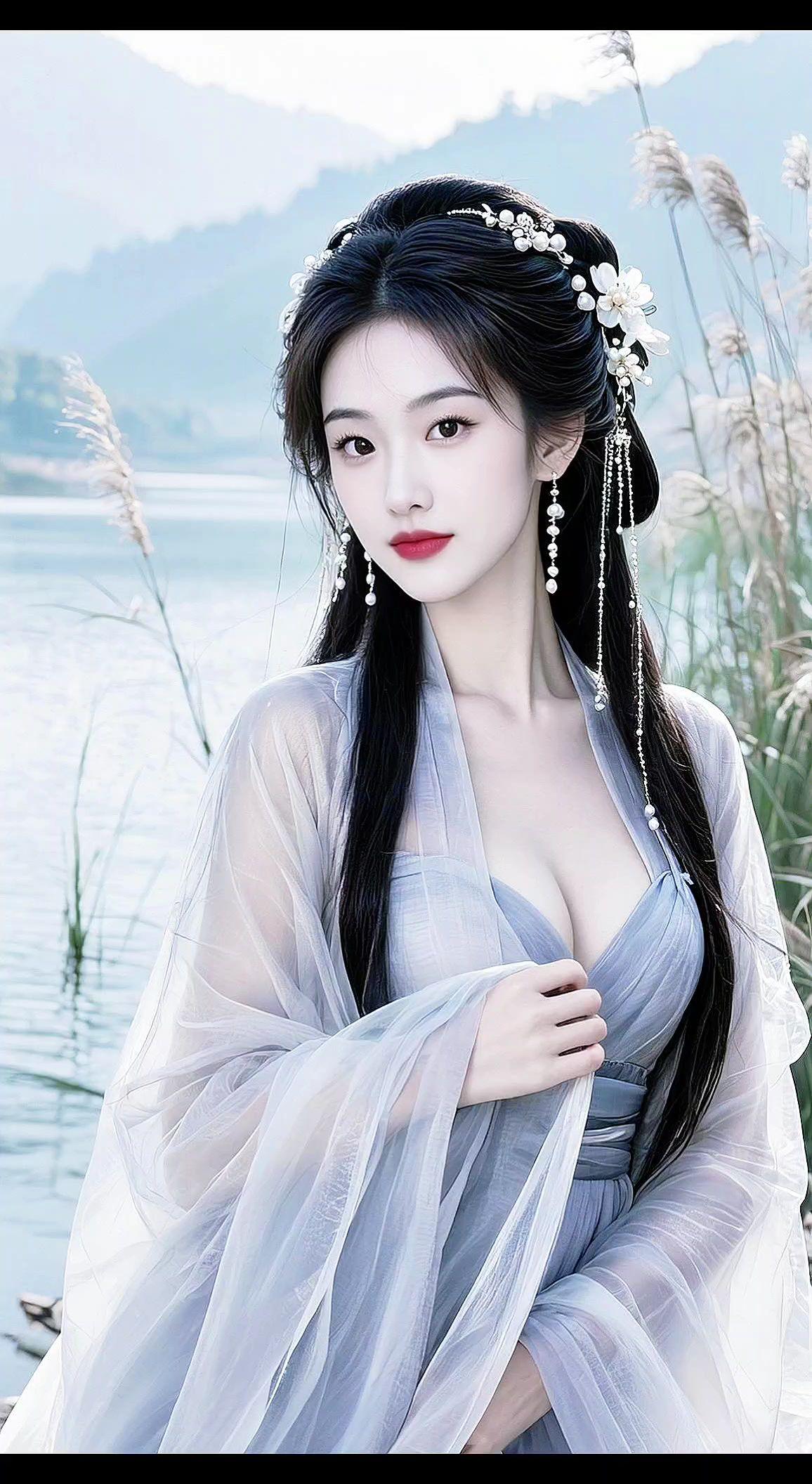 AI清冷古典仙气写真 抖音ai创作全新升级 古风之美在于意境 古风写真 古风美人