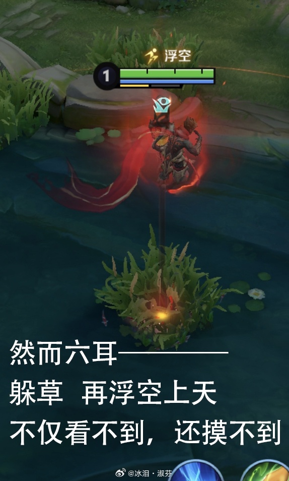 峡谷的草没这么高，六耳浮空建议改成暴露视野王者荣耀游戏日常