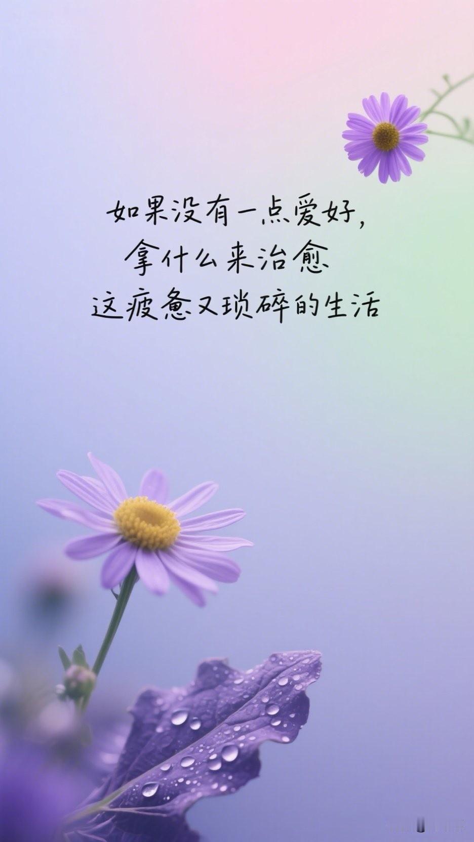 如果没有一点爱好，拿什么来治愈这疲惫又琐碎的生活？[作揖]没有爱好的人，就像一间