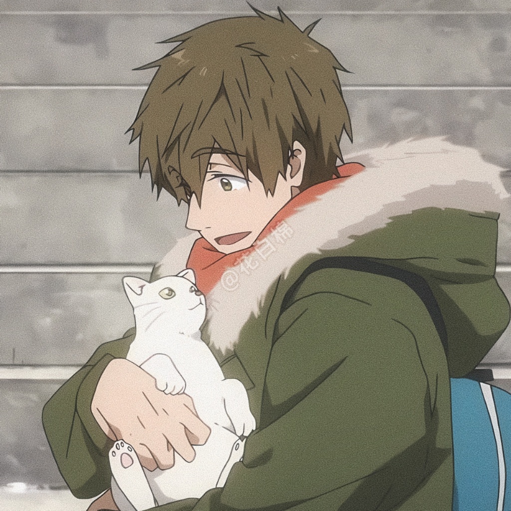 治愈系大男孩 橘真琴 x 猫咪 Makoto～#free!##漫视界企划##fr