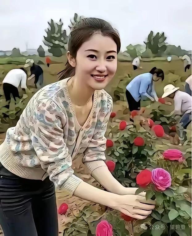《没白忙》
今天姑娘好心情，
满载而归乐出声。
一上午来没白忙，
鲜花需求日日增
