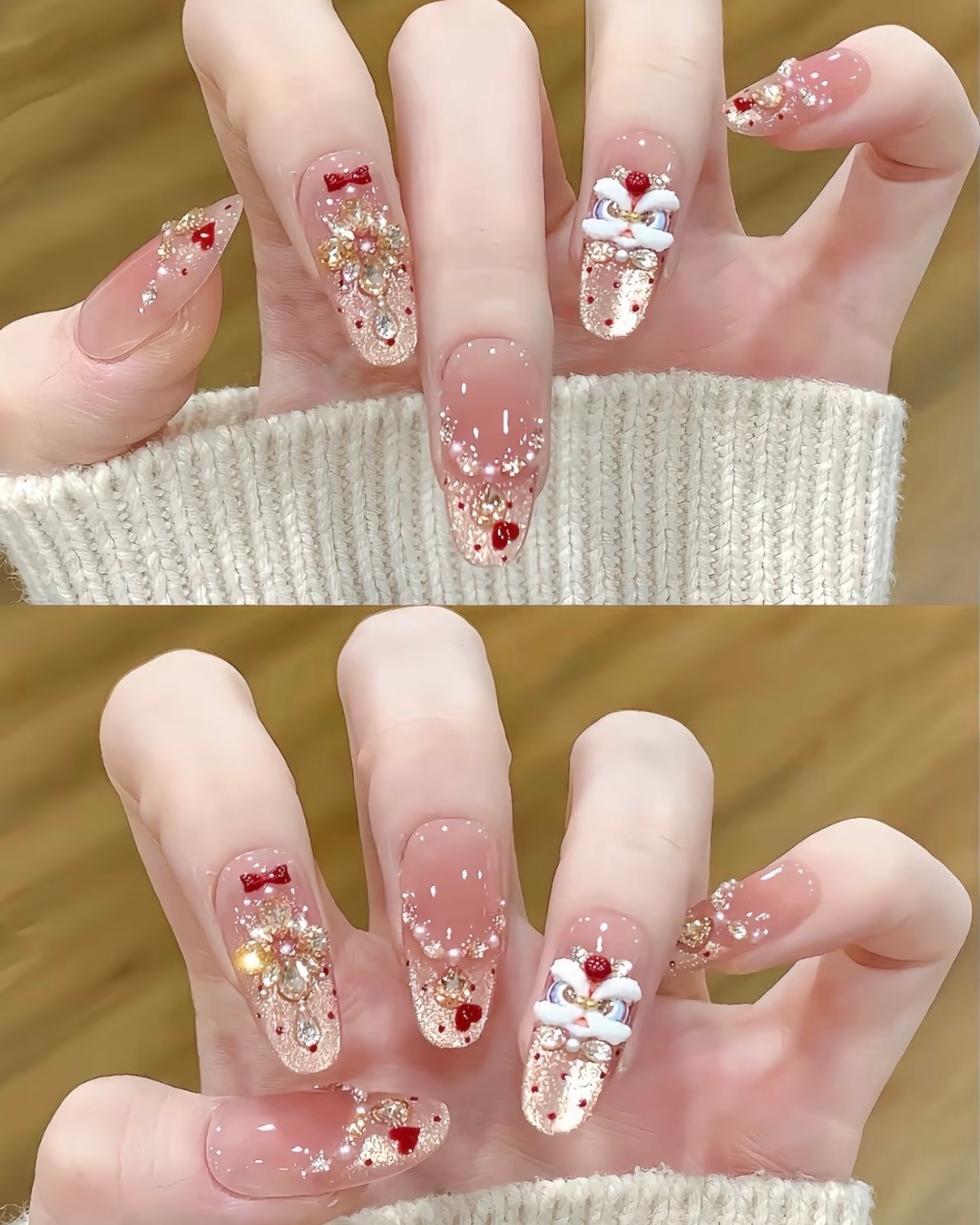 这几天可以先不要做美甲了 超适合过年过节的美甲💅🏻，指尖上的新年仪式感，过年