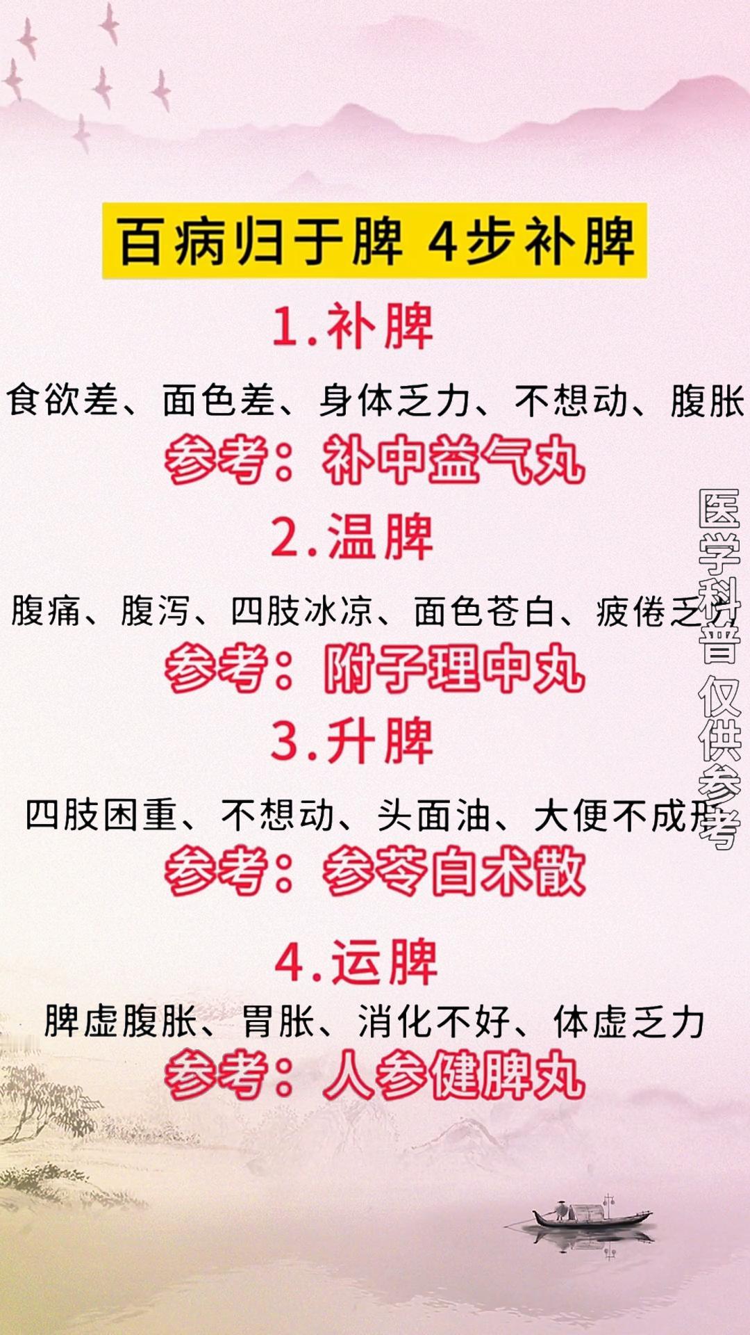 百病归于脾 四步补脾#健康##中医##中药##养生#