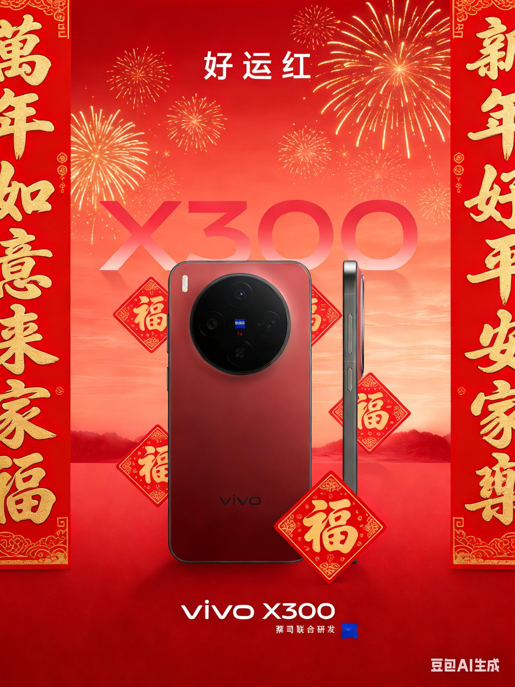 vivoX300 好运红太喜庆了马上过年了，犹豫要不要给父母换成这款