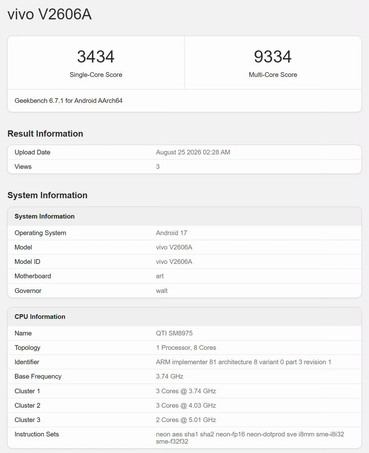 骁龙8EE6，最高5.01 Ghz、天玑9600 Pro，最高4.55 Ghz骁