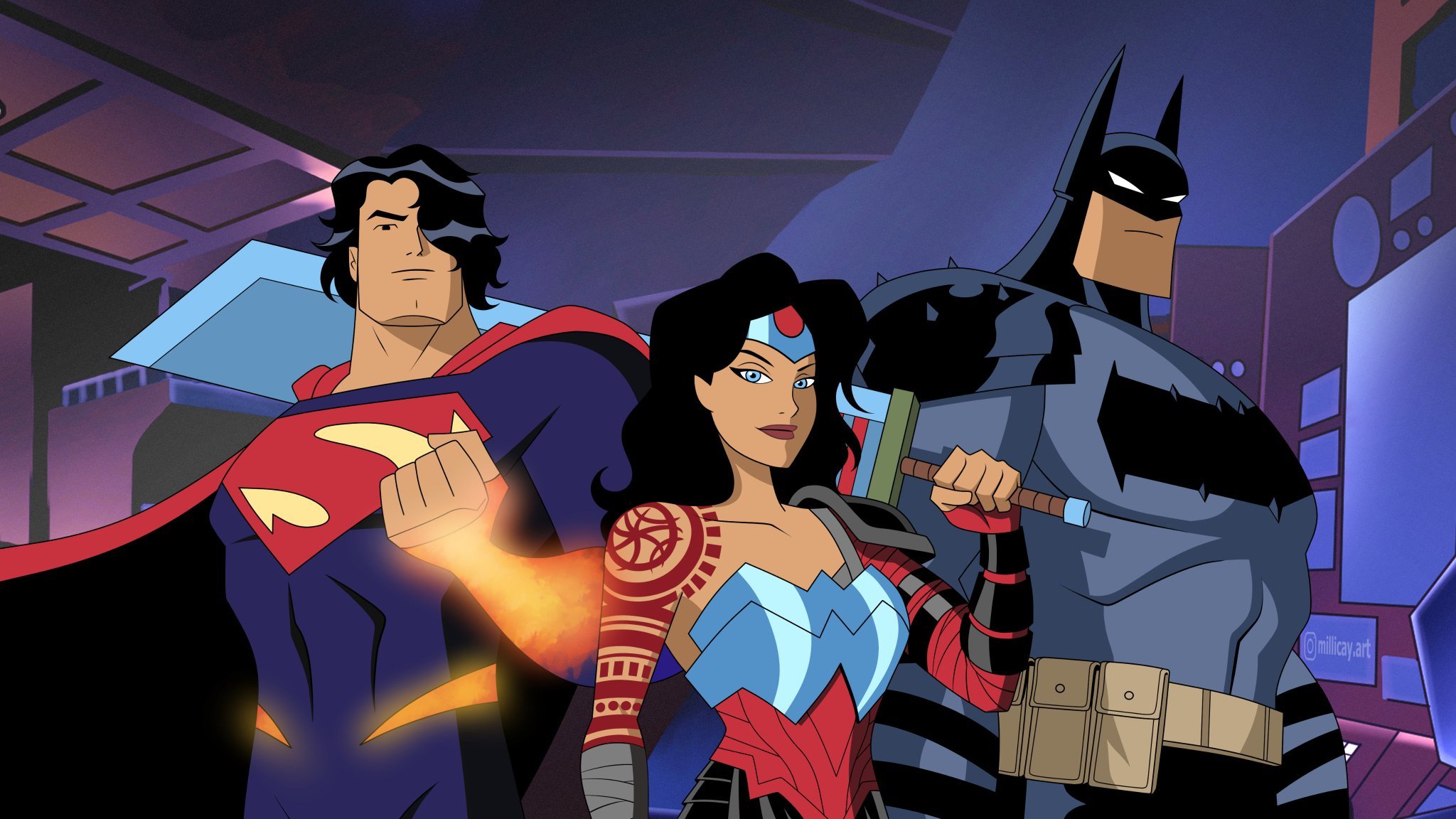 DCAU画风绝对三巨头Art by Marcelo Millicay#漫视界企划