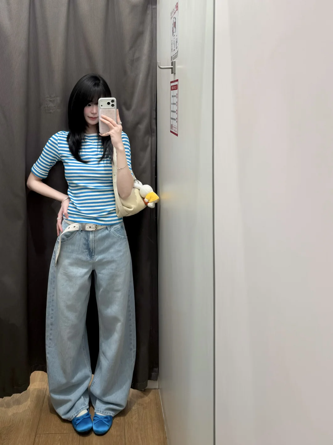 优衣库早春叠穿这一块🩵简单干净蓝色好清爽