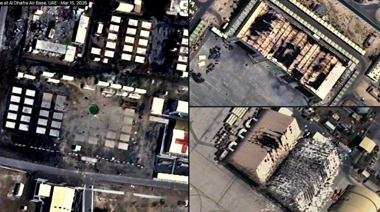 新闻快讯：伊朗精准打击重创美阿联酋达夫拉空军基地
 
2026年3月17日21: