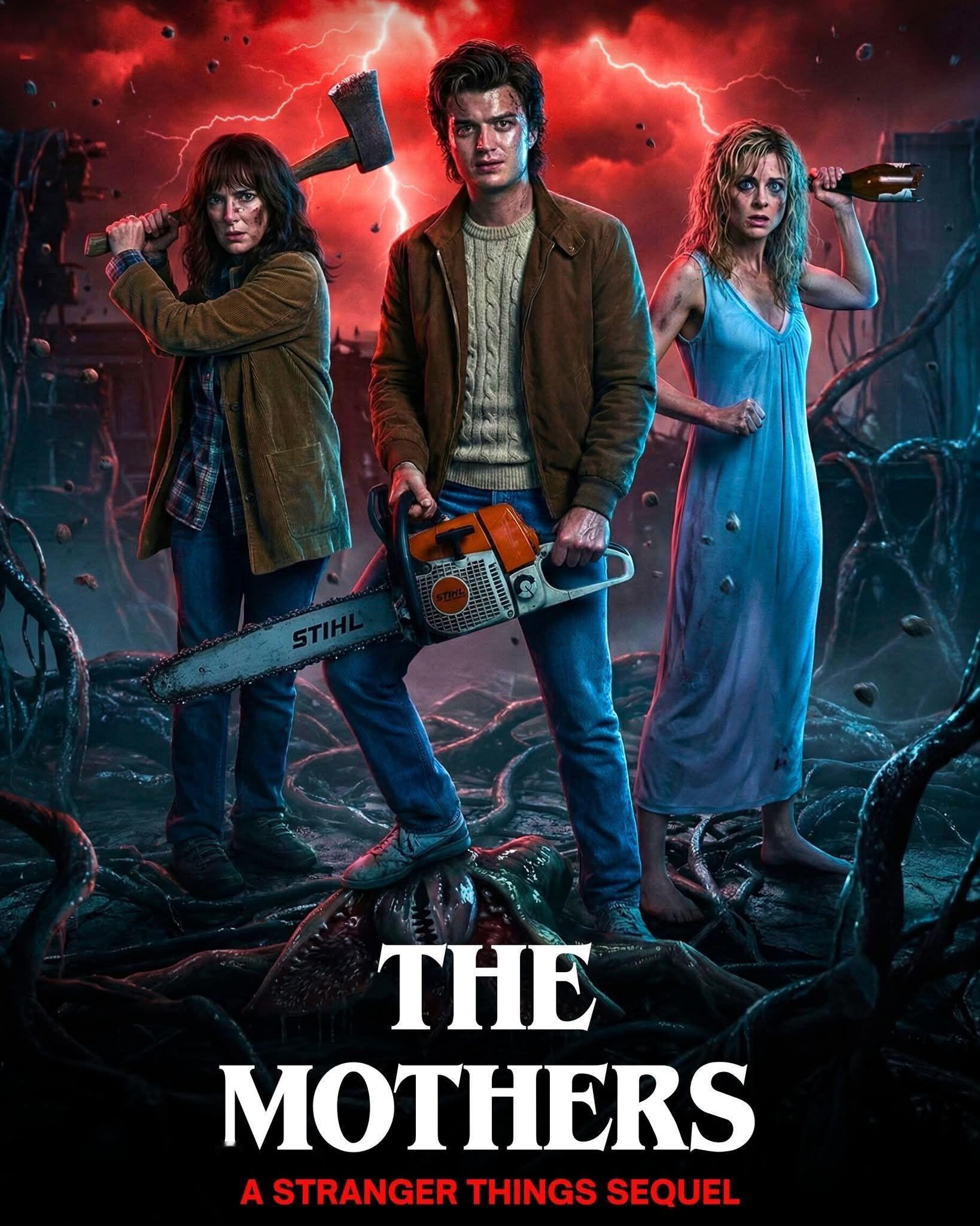 谁支持：网友表示想看一部霍金斯妈妈们的剧集🆘怪奇物语跨年电影愿