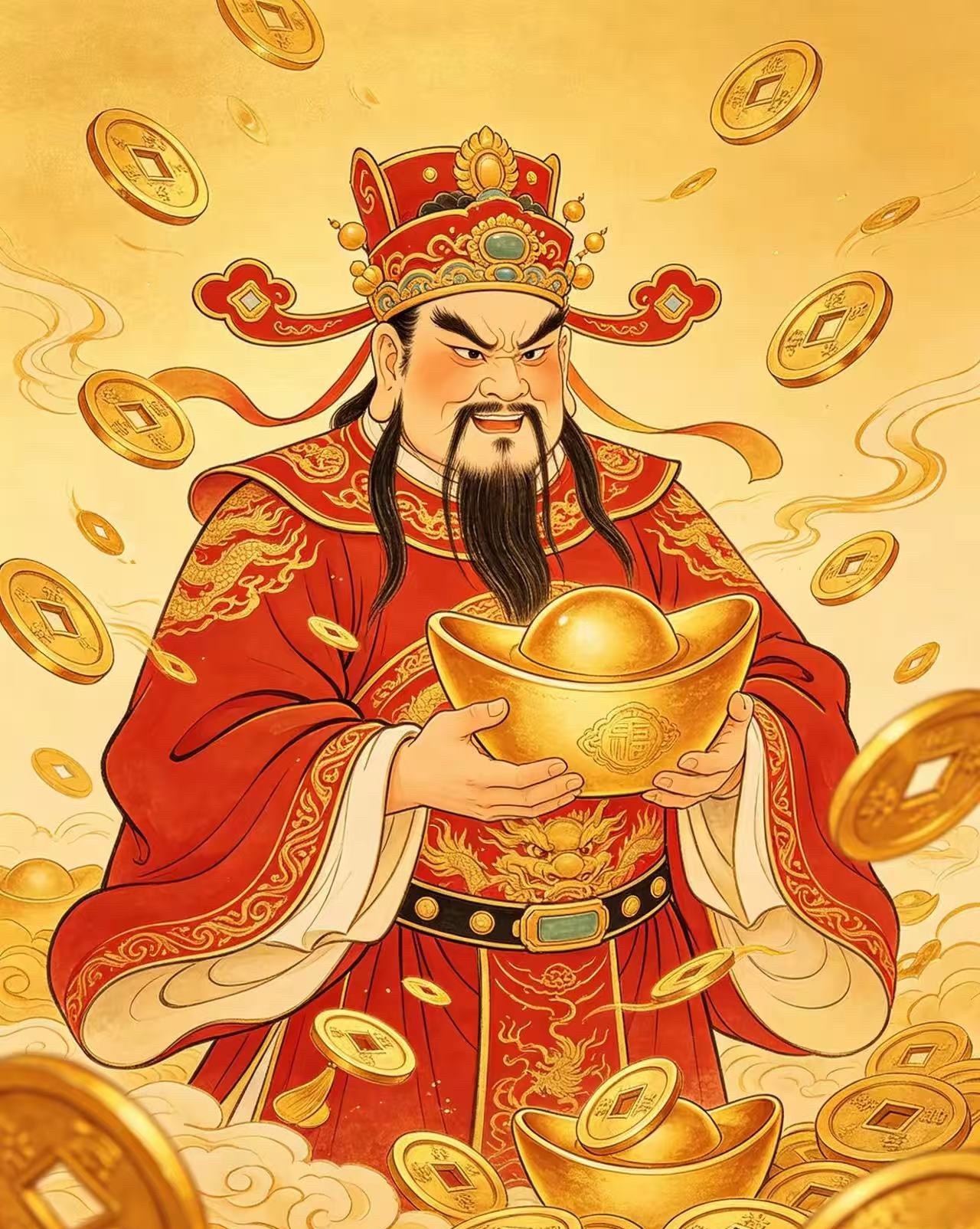 财神让你关注我，马上你将中一千万。 