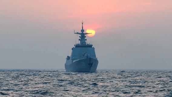 军事纪实人民海军又添一员“猛将”！！！052D型导弹驱逐舰又一“新成员”惊艳亮相