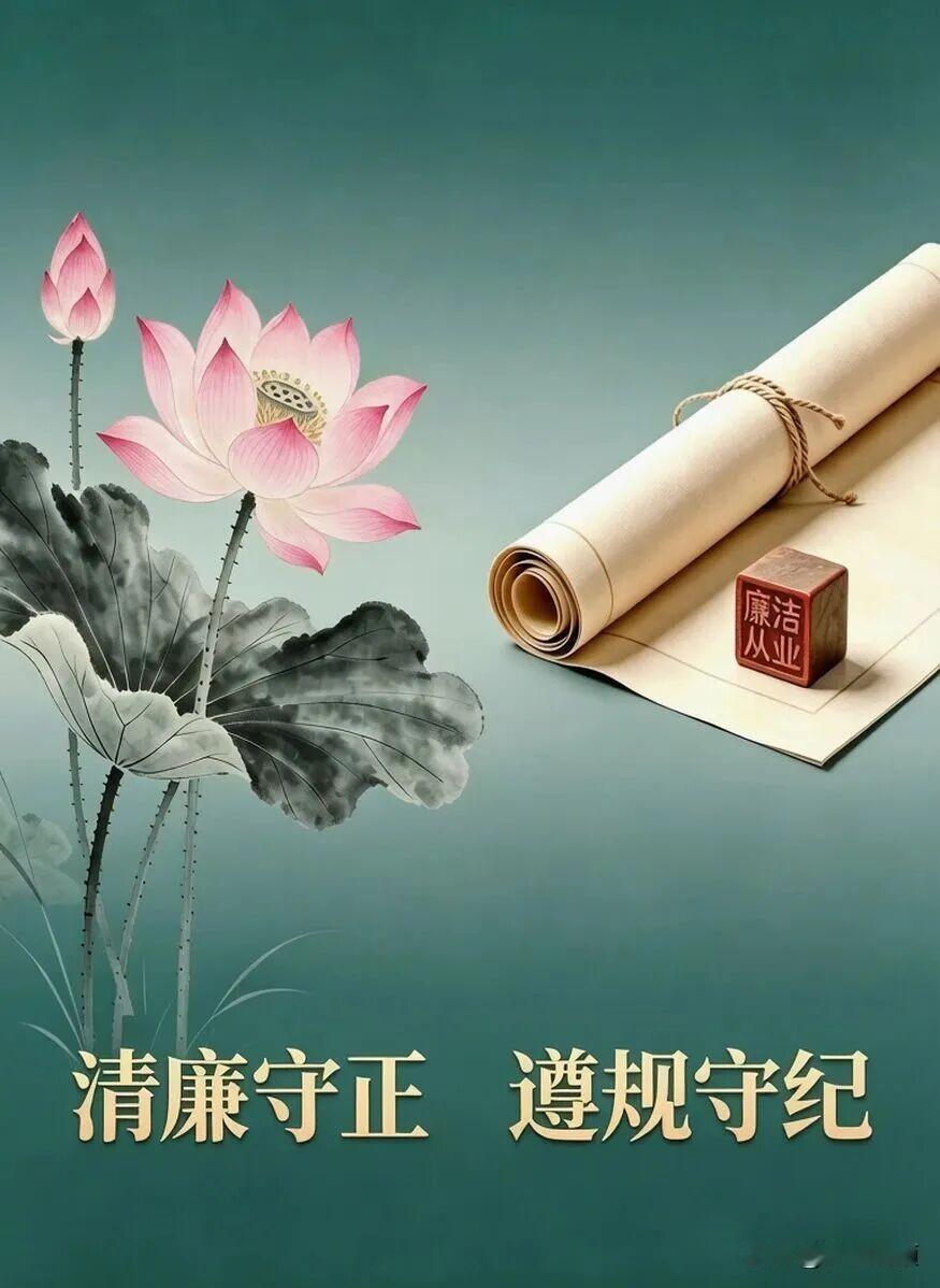 廉洁文化公益广告丨清廉守正 遵规守纪来源：石家庄纪检监察 开滦集团纪委
廉政精神