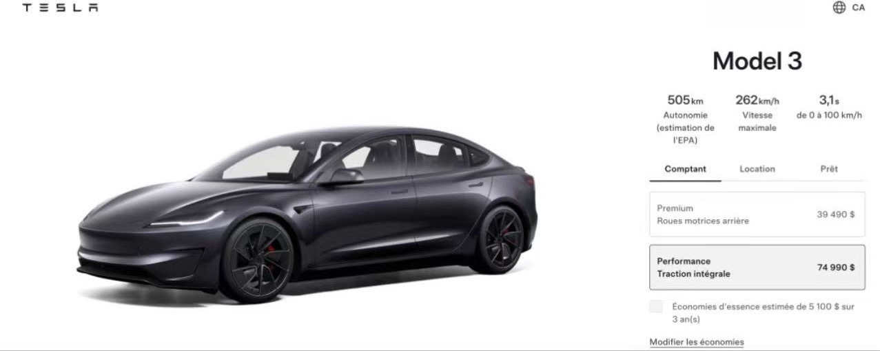 特斯拉 日前，特斯拉宣布对加拿大市场的价格进行大幅调整。其中，Model 3后驱