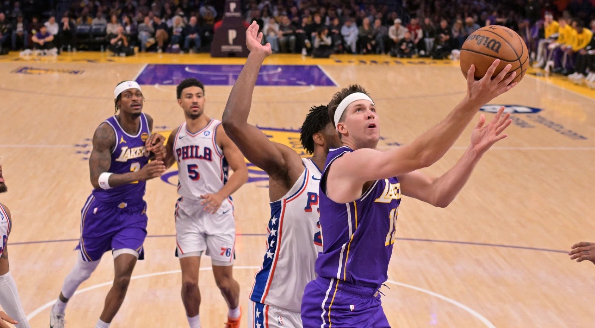 今日复盘 G50 vs费城 洛城之子一只拥有东契奇与詹姆斯的球队，本赛季主场收获