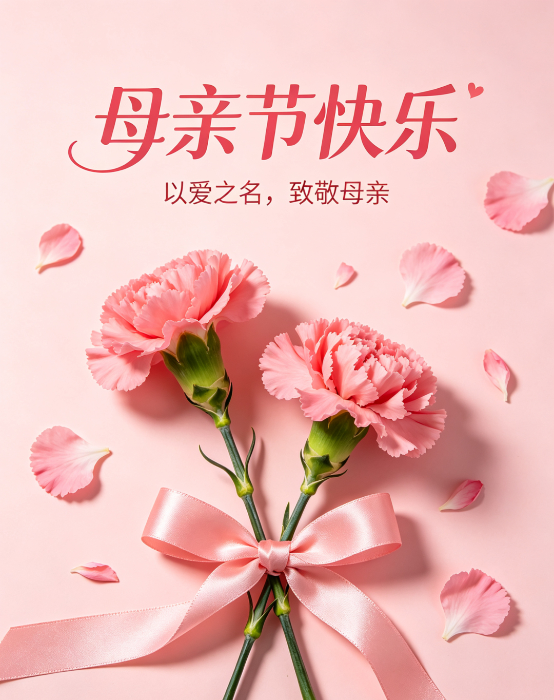 母亲节文案：感恩母爱💖祝愿各位友友妈妈身体健康万事如意🌸 母亲节快乐，亲爱的