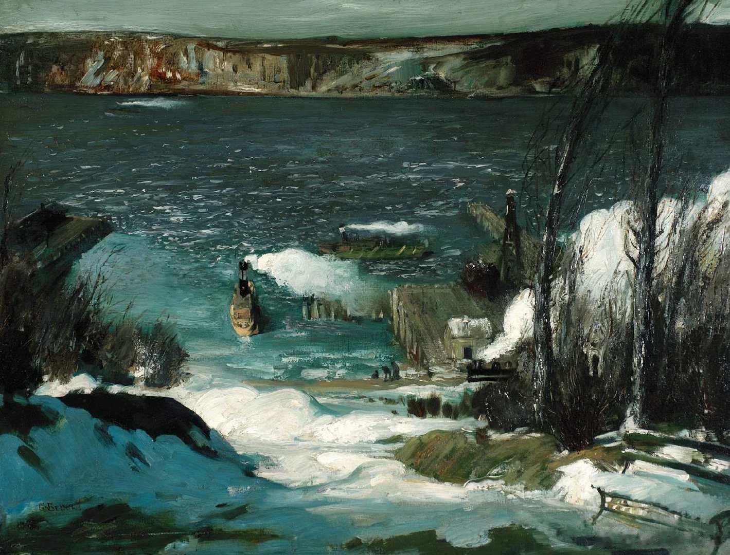 #西洋历史文化鱼缸[超话]# 美国现实主义画家George Bellows  (