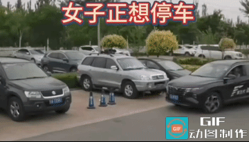 女人冲动起来，大多数儿比男人还冲动。
开车的女子潇洒的离开了，看着就感觉到得劲儿