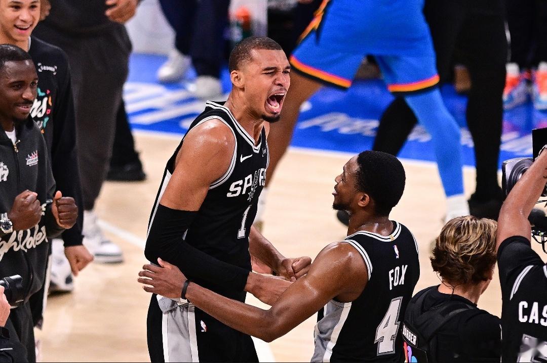 马刺4-3雷霆时隔12年再进总决赛 文班22+7SGA35+9NBA季后赛继续进