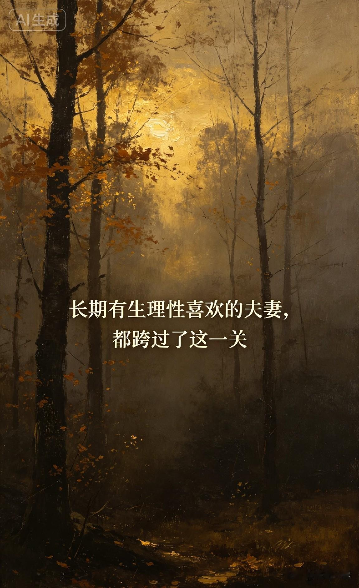 长期有生理性喜欢的夫妻，都跨过了这一关

网上有个话题经久不衰：“结婚多年，你们