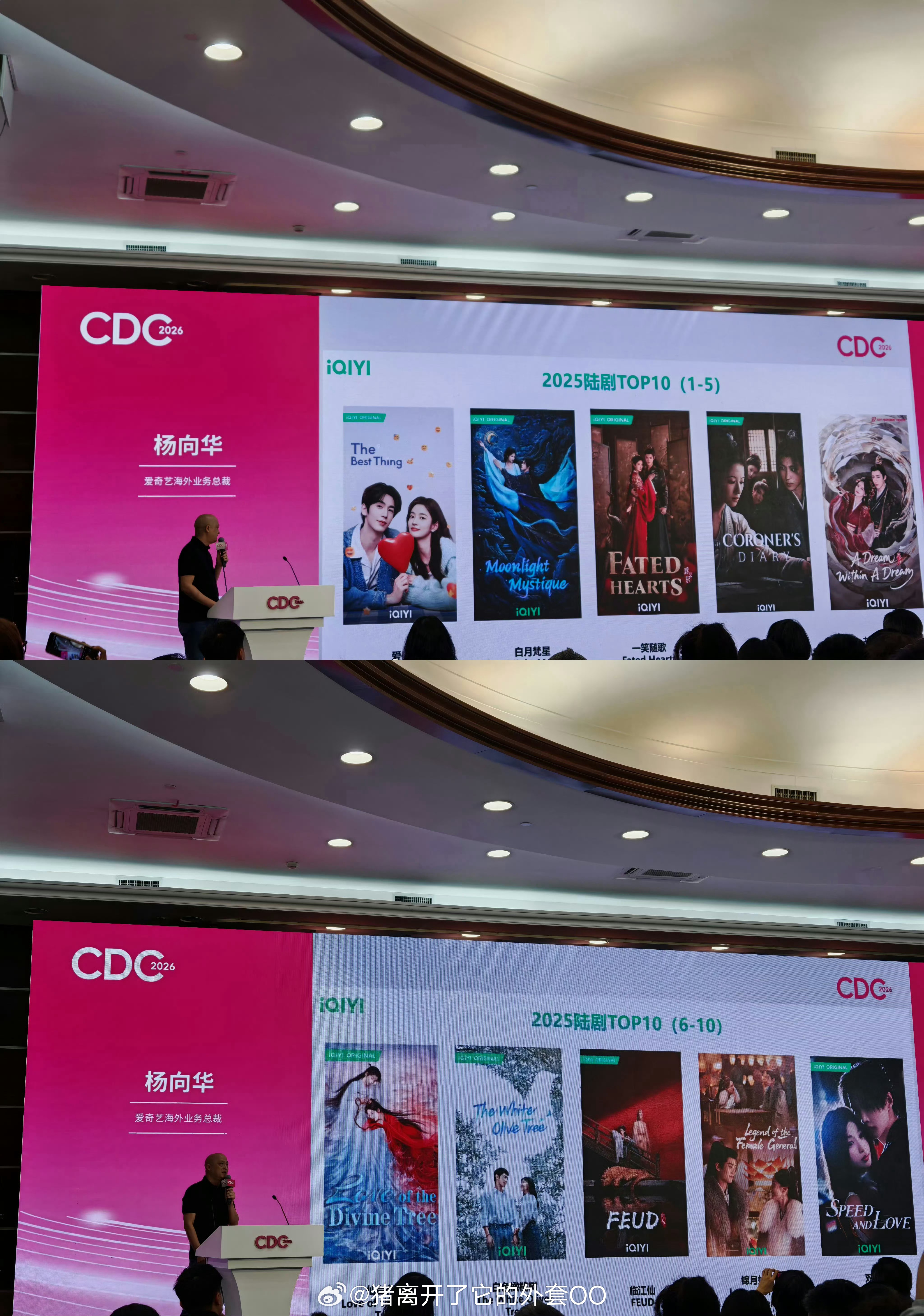 2025爱奇艺海外播放量前10的剧：张凌赫、徐若晗《爱你》白鹿、敖瑞鹏《白月梵星