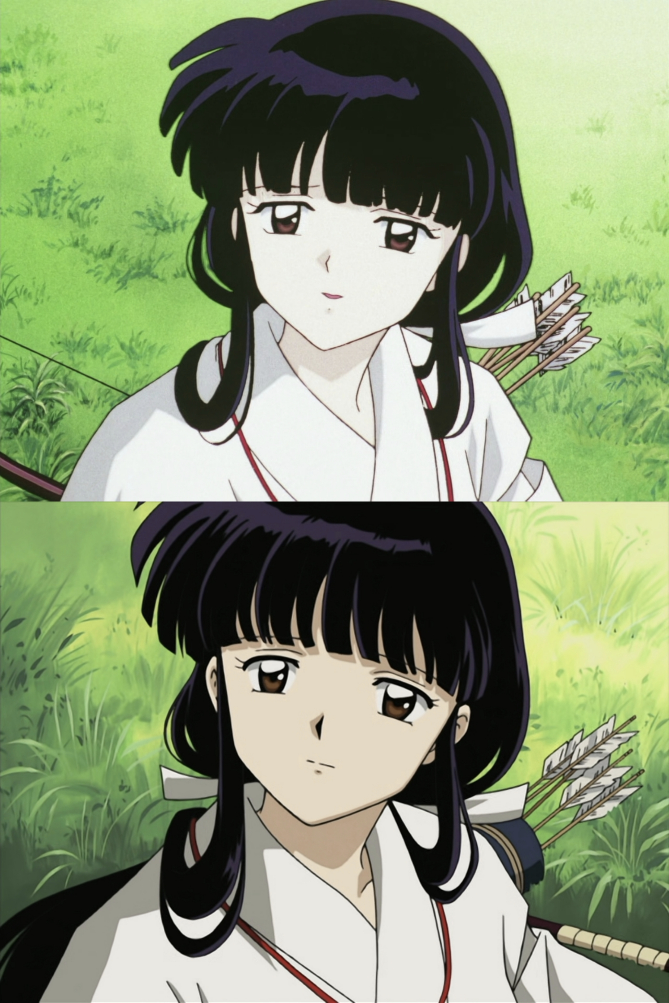 对这两个画风的桔梗还都挺喜欢的 