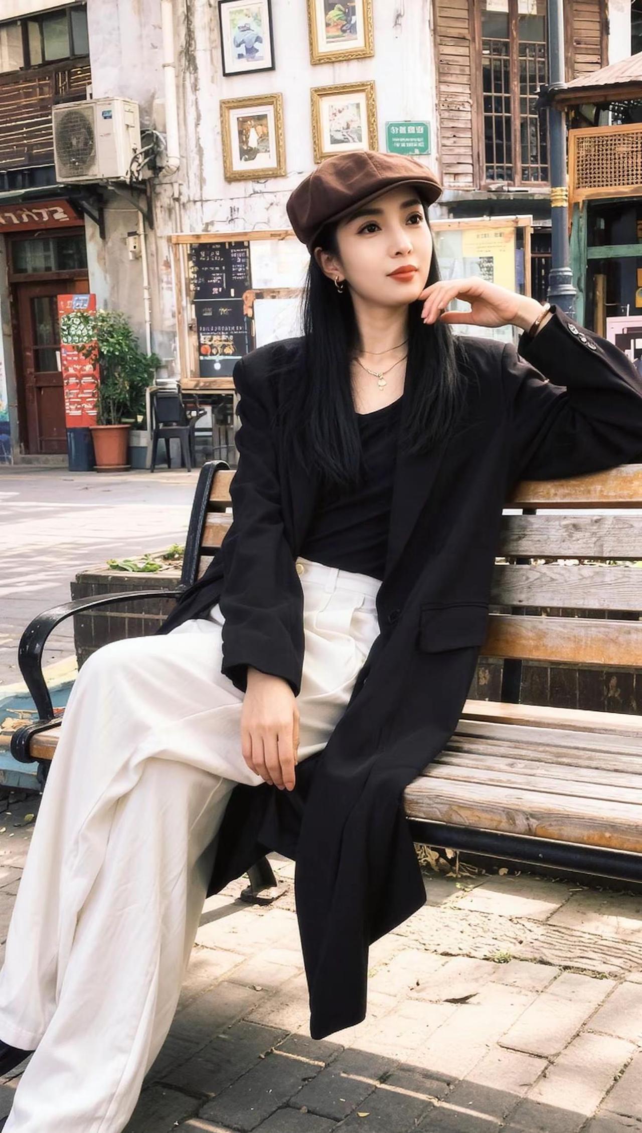 黑色大衣 今日穿搭