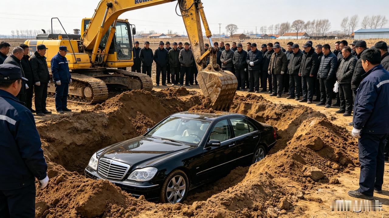 辽阳豪车陪葬被叫停！暗藏多项违法，封建厚葬得不偿失。
 
辽宁辽阳弓长岭区村民用