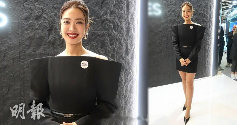 明报： 朱千雪笑岁半儿子活泼好动︰少看一眼已爬上桌朱千雪今天（12日）出席美容产