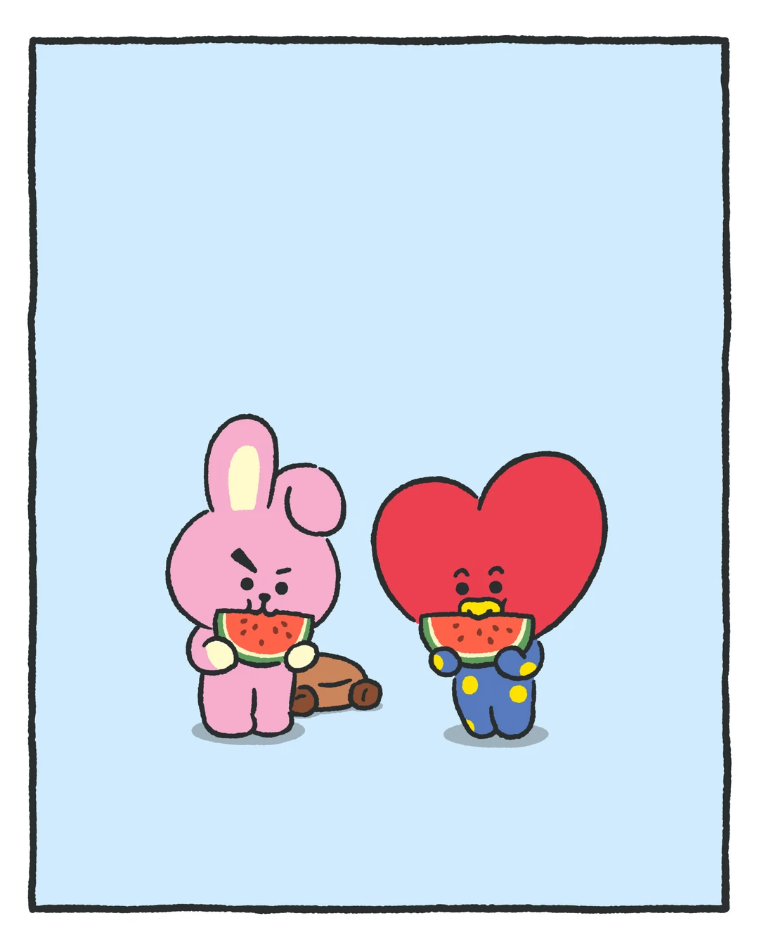 TATA COOKY吃瓜😆🍉小饼干遭殃🍪😑
