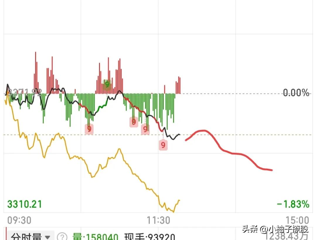 分时没止跌，今天不要抄底哟，要等明天！！这种弱势分时都会有几次小幅反抽，然后再去