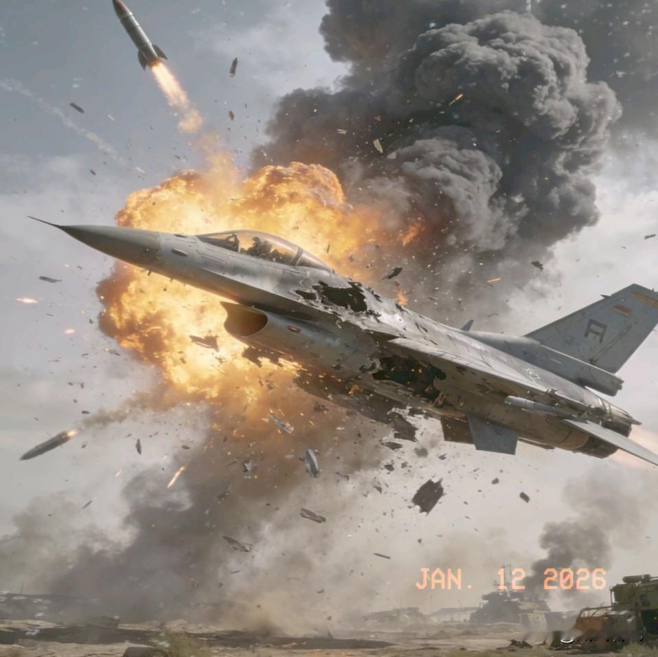各自炸毁！美国制造，一架引以为傲的F16战斗机在乌克兰战场直接与俄罗斯的二枚导弹