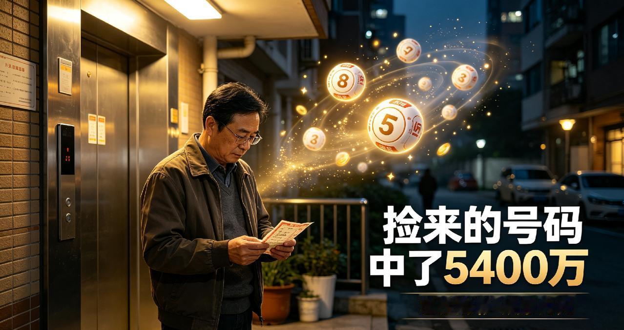 天降鸿运！男子捡到废弃彩票抄号守号，喜中5400万大乐透头奖
近日，超级大乐透2